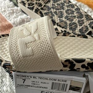 APL Women's Parchment Leopard Techloom Slide Sandals